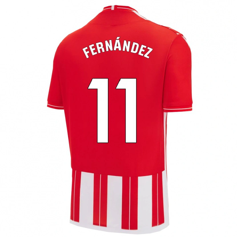 DanxenキッズNico Fernández#11赤白ホームシャツ2025/26ジャージーユニフォーム