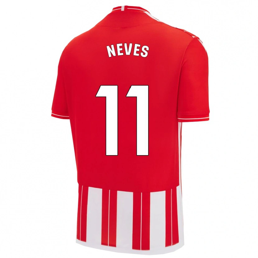DanxenキッズHugo Neves#11赤白ホームシャツ2025/26ジャージーユニフォーム