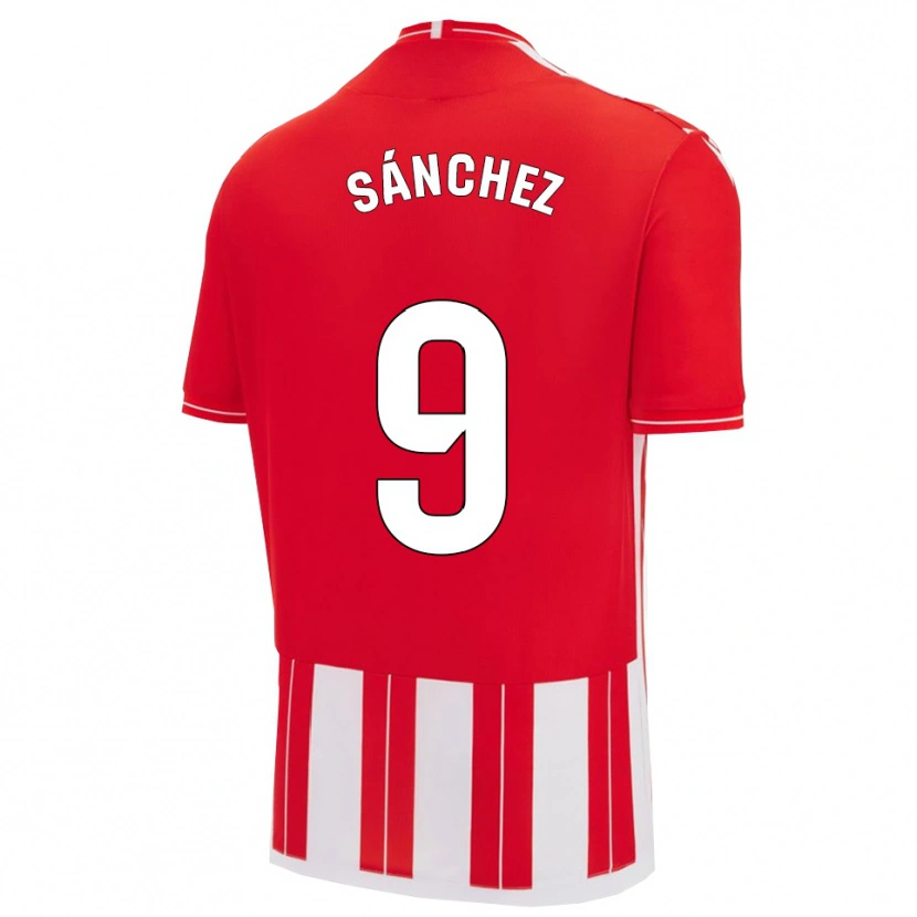 DanxenキッズLoren Sánchez#9赤白ホームシャツ2025/26ジャージーユニフォーム