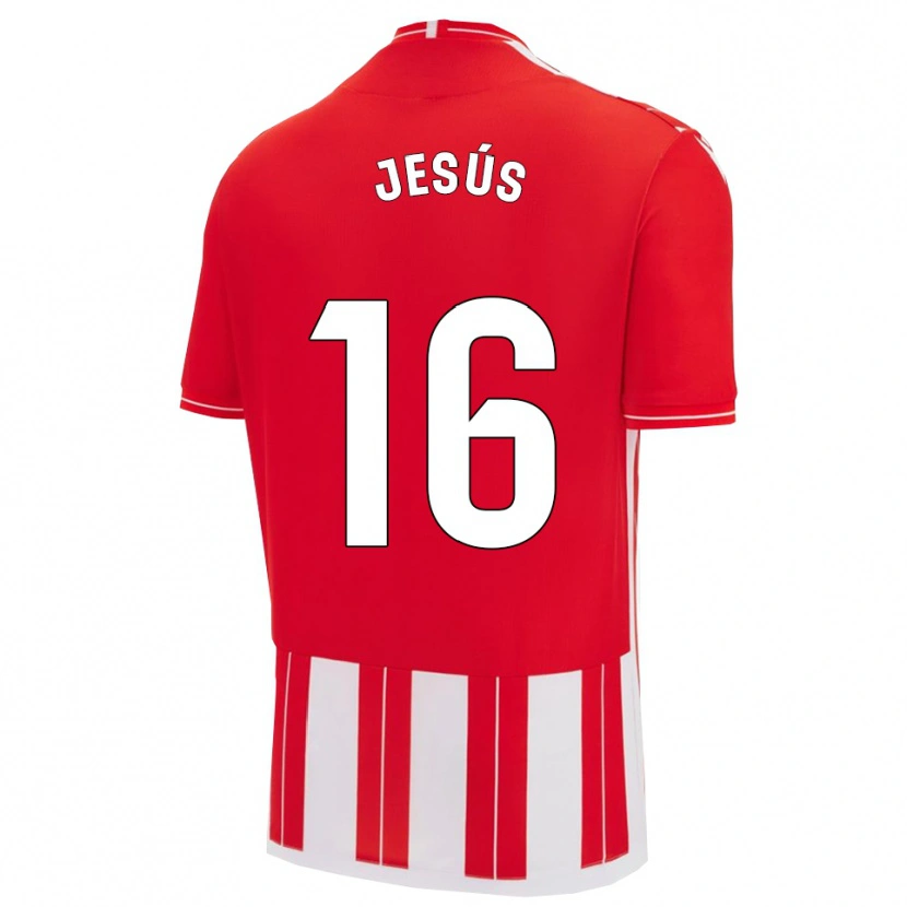 DanxenキッズAntonio Jesús#16赤白ホームシャツ2025/26ジャージーユニフォーム
