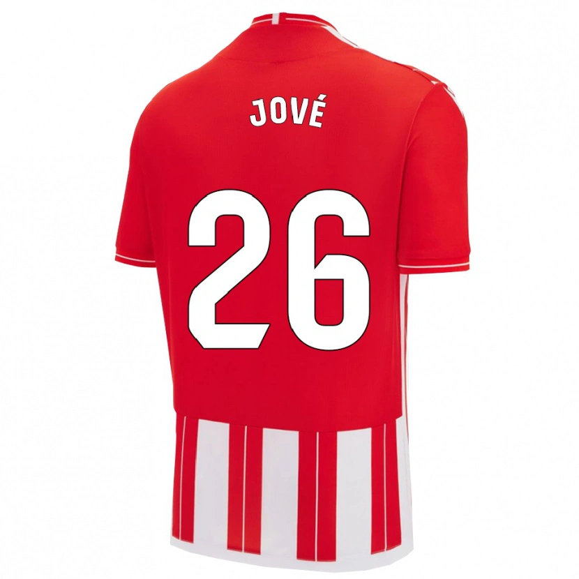 DanxenキッズIan Jové#26赤白ホームシャツ2025/26ジャージーユニフォーム