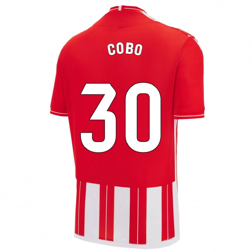 DanxenキッズMarco Cobo#30赤白ホームシャツ2025/26ジャージーユニフォーム