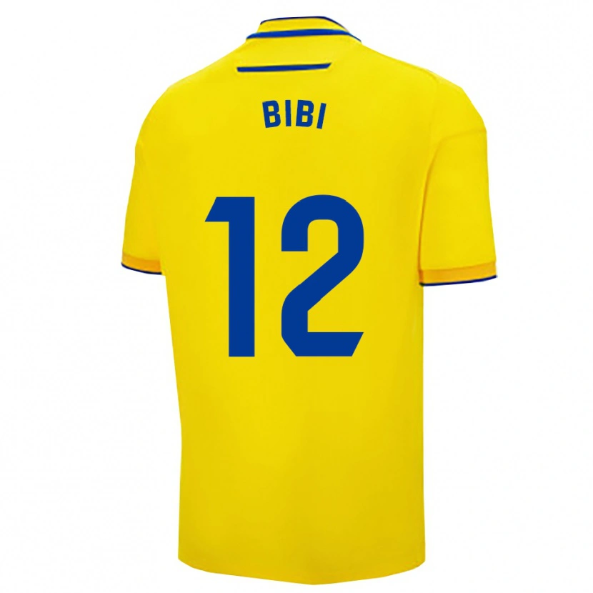 DanxenキッズBibiana Vallín Romero#12黄紺ホームシャツ2025/26ジャージーユニフォーム
