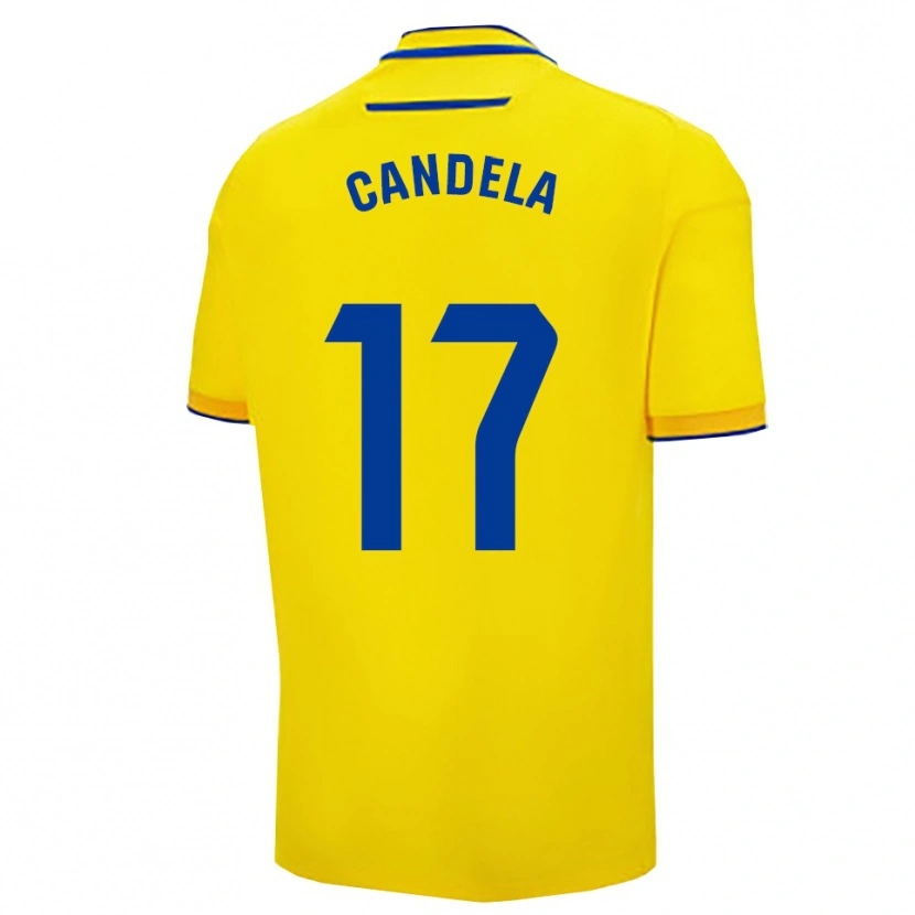 DanxenキッズCandela Fernández Soto#17黄紺ホームシャツ2025/26ジャージーユニフォーム