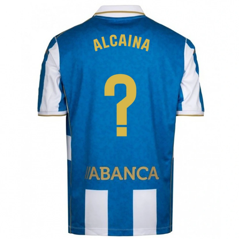 DanxenキッズRaúl Alcaina#0白青ホームシャツ2025/26ジャージーユニフォーム