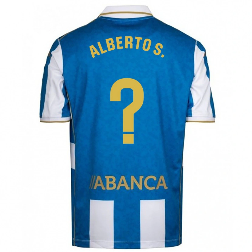 DanxenキッズAlberto Sánchez#0白青ホームシャツ2025/26ジャージーユニフォーム
