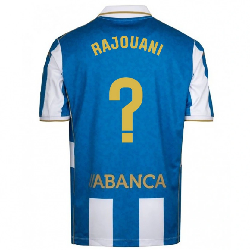 DanxenキッズAyman Rajouani#0白青ホームシャツ2025/26ジャージーユニフォーム
