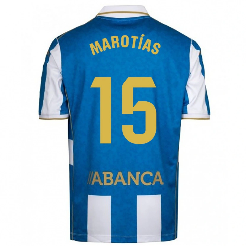 DanxenキッズOscar Marotías#15白青ホームシャツ2025/26ジャージーユニフォーム