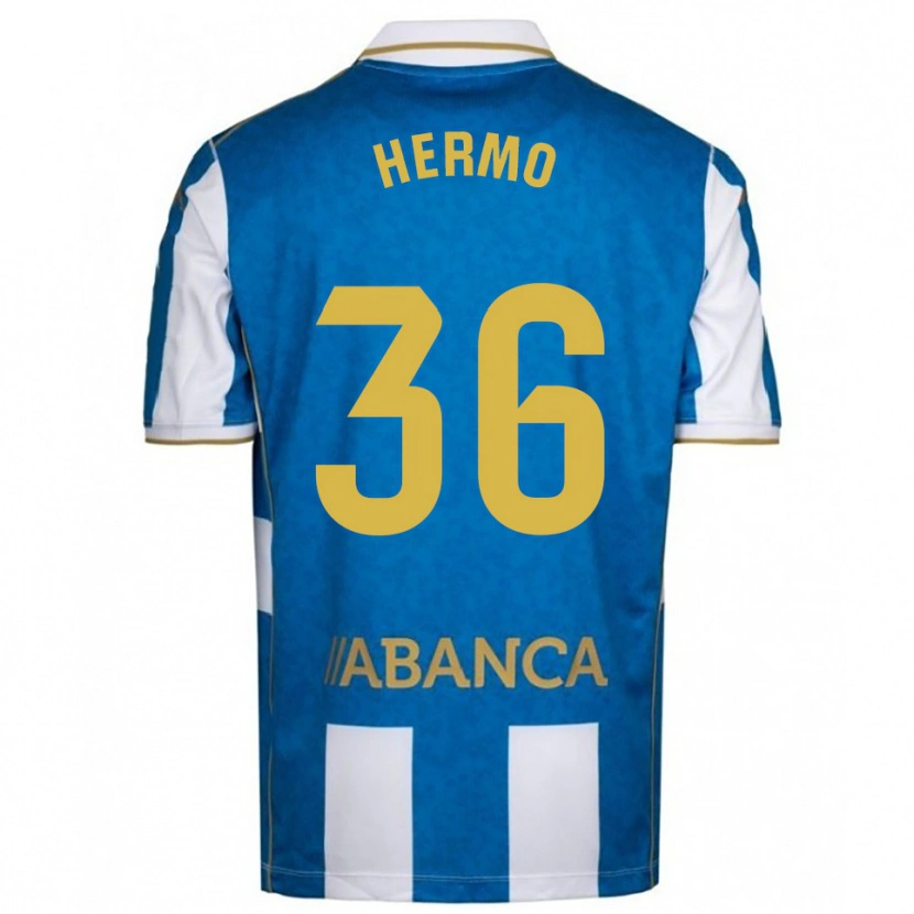 DanxenキッズMario Hermo#36白青ホームシャツ2025/26ジャージーユニフォーム