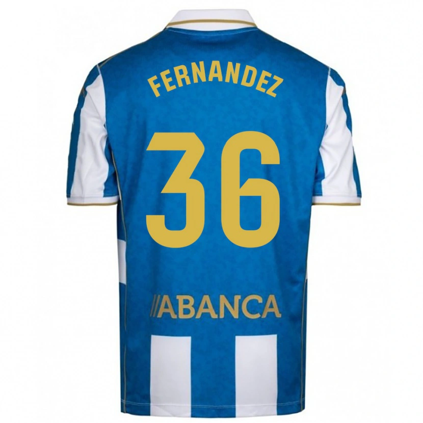 DanxenキッズRubén Fernández#36白青ホームシャツ2025/26ジャージーユニフォーム