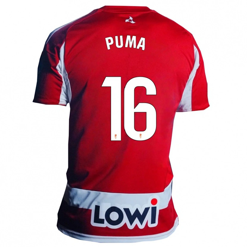 DanxenキッズPuma#16赤白ホームシャツ2025/26ジャージーユニフォーム
