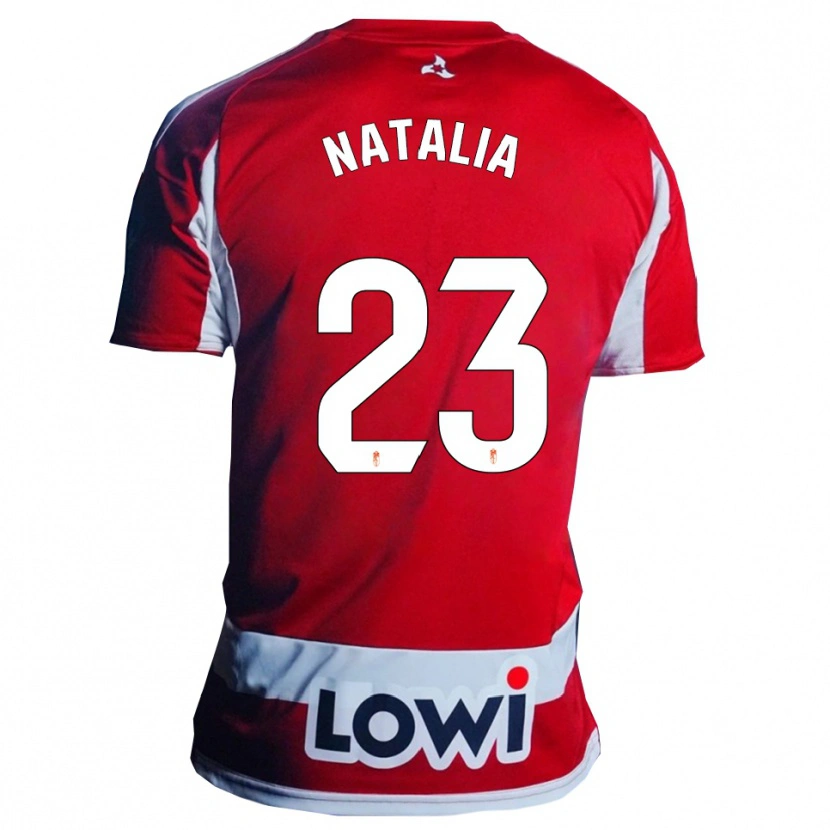 DanxenキッズNatalia#23赤白ホームシャツ2025/26ジャージーユニフォーム