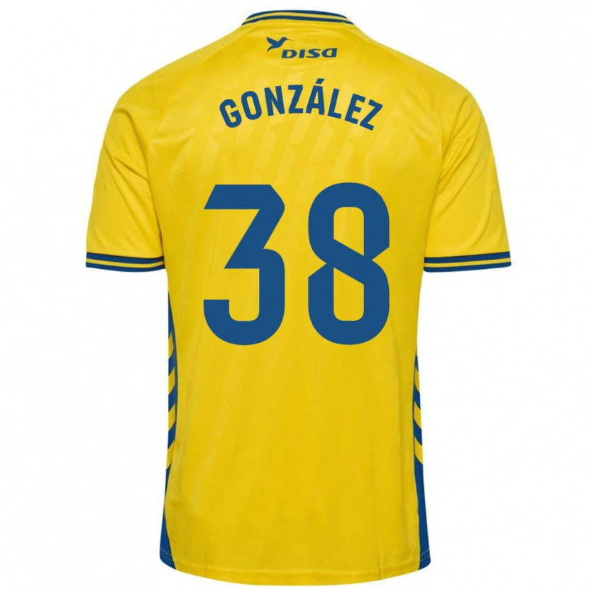 DanxenキッズJosito González#38黄青ホームシャツ2025/26ジャージーユニフォーム