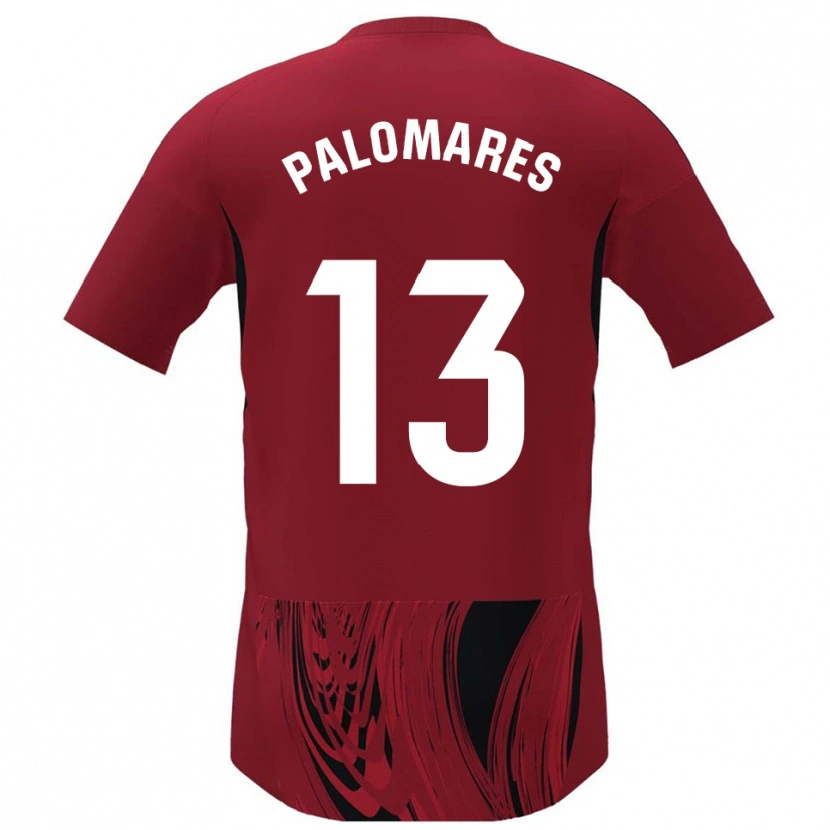 DanxenキッズJuanpa Palomares#13赤黒ホームシャツ2025/26ジャージーユニフォーム