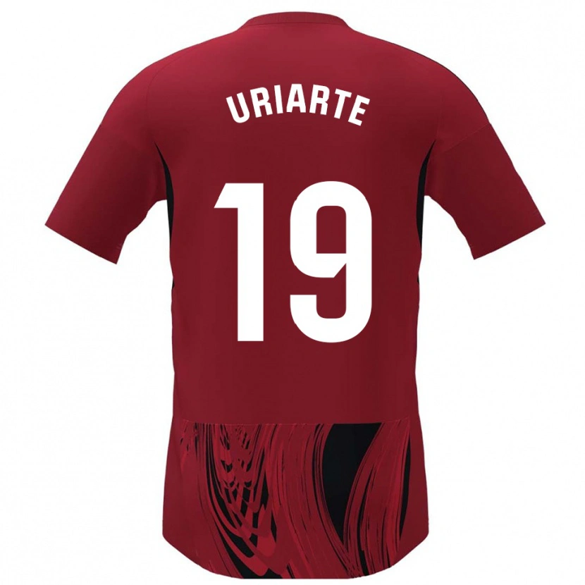 DanxenキッズAritz Uriarte#19赤黒ホームシャツ2025/26ジャージーユニフォーム