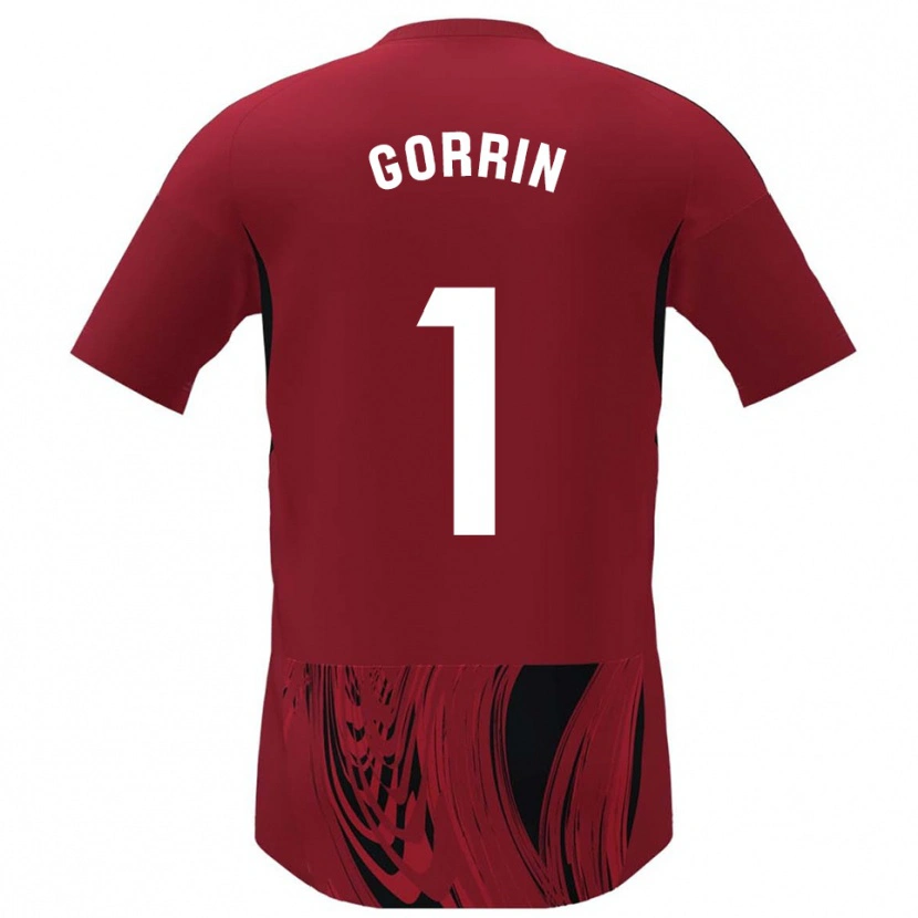 DanxenキッズAle Gorrin#1赤黒ホームシャツ2025/26ジャージーユニフォーム