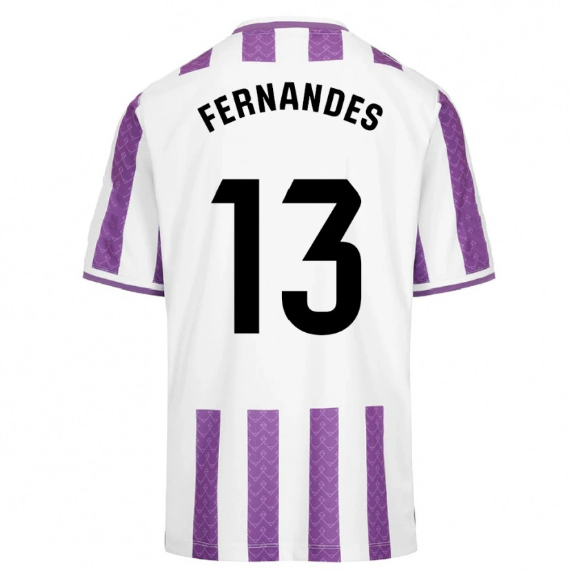 Danxenキッズギリェルメ・フェルナンデス#13紫白ホームシャツ2025/26ジャージーユニフォーム