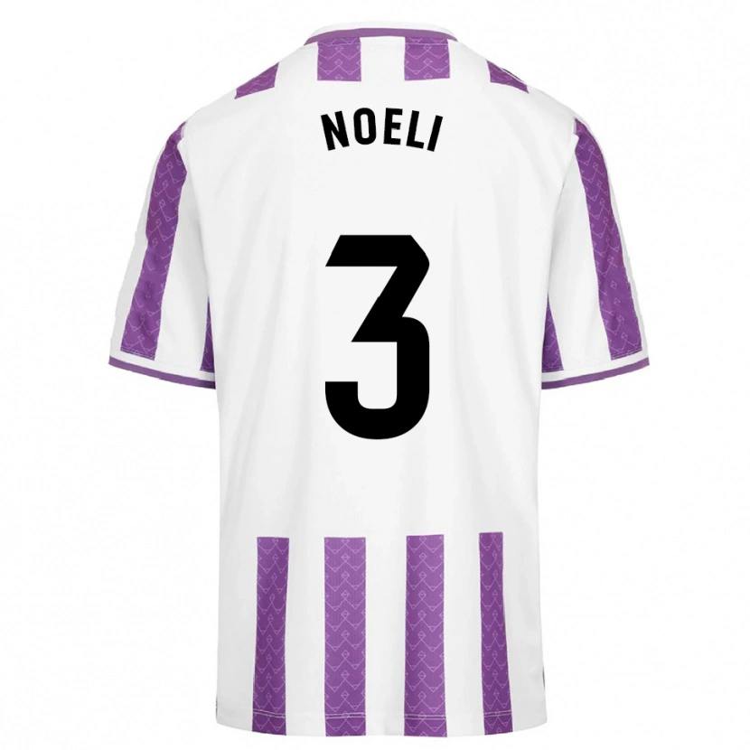 DanxenキッズNoelia Díez González#3紫白ホームシャツ2025/26ジャージーユニフォーム
