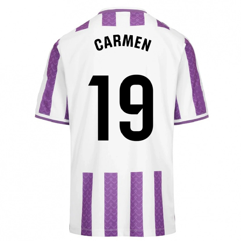 DanxenキッズCarmen García Morquecho#19紫白ホームシャツ2025/26ジャージーユニフォーム