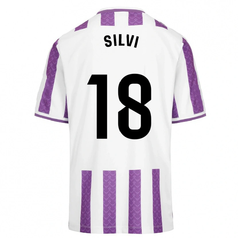 DanxenキッズSilvia Fernandez Pocero#18紫白ホームシャツ2025/26ジャージーユニフォーム