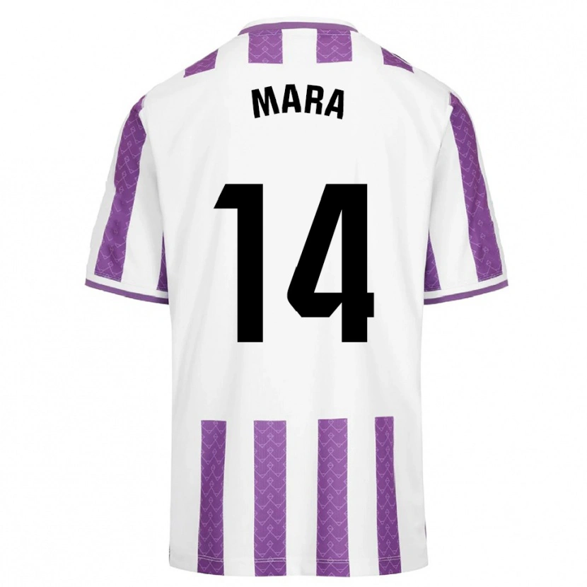 DanxenキッズMara Martínez Fuertes#14紫白ホームシャツ2025/26ジャージーユニフォーム