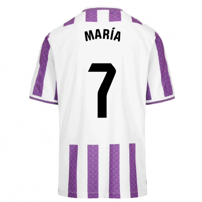 DanxenキッズMaría González Bombín#7紫白ホームシャツ2025/26ジャージーユニフォーム