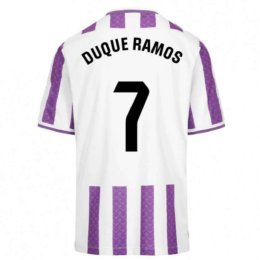 DanxenキッズCarmen Duque Ramos#7紫白ホームシャツ2025/26ジャージーユニフォーム