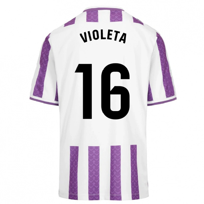 DanxenキッズVioleta Antón Guerrero#16紫白ホームシャツ2025/26ジャージーユニフォーム