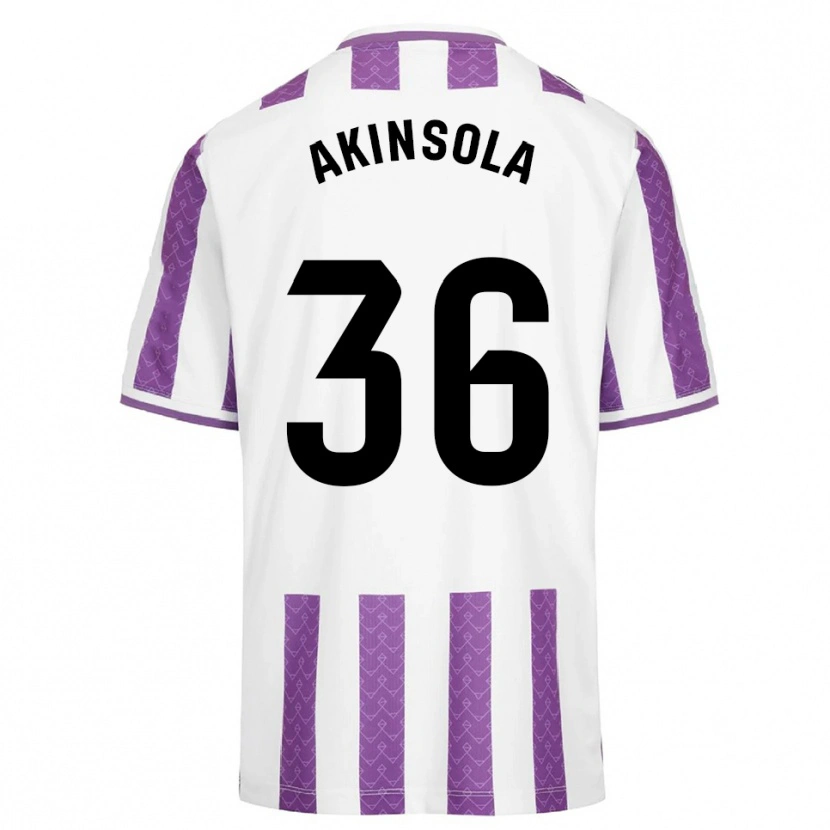 Danxenキッズトゥンデ・アキンソラ#36紫白ホームシャツ2025/26ジャージーユニフォーム