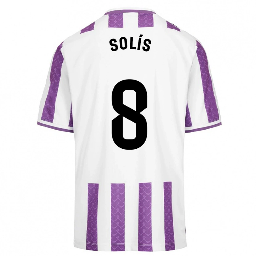 DanxenキッズCelia Solís Gómez#8紫白ホームシャツ2025/26ジャージーユニフォーム