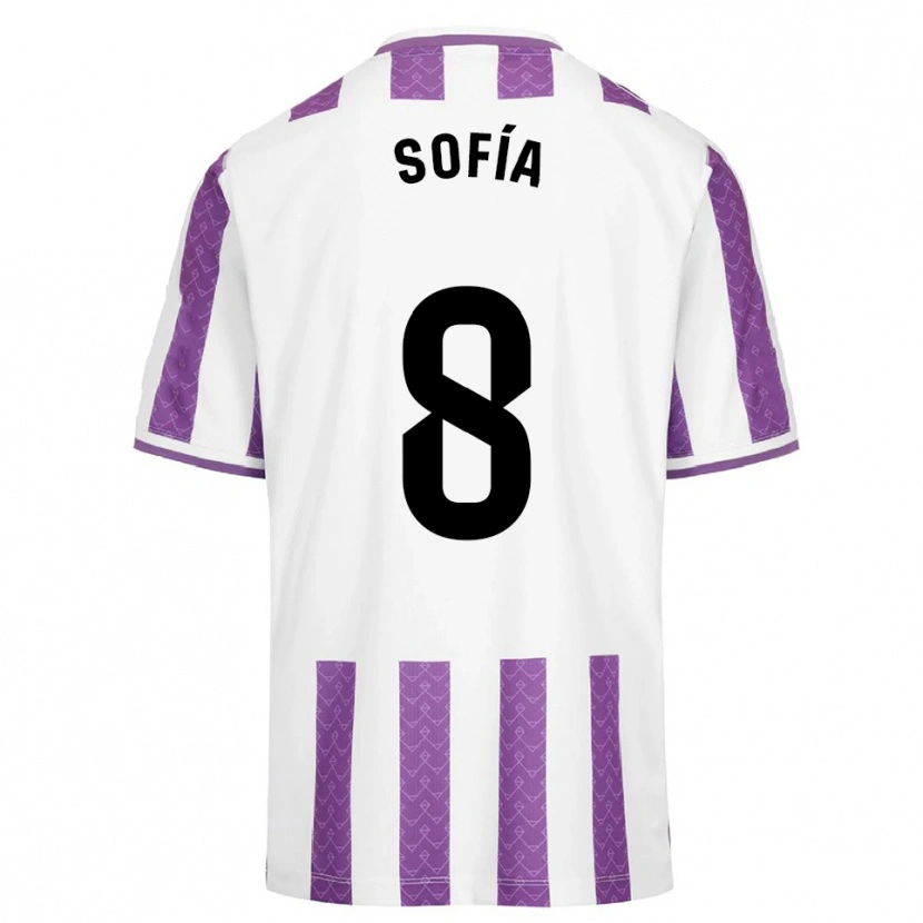 DanxenキッズSofía Fernández Gutiérrez#8紫白ホームシャツ2025/26ジャージーユニフォーム