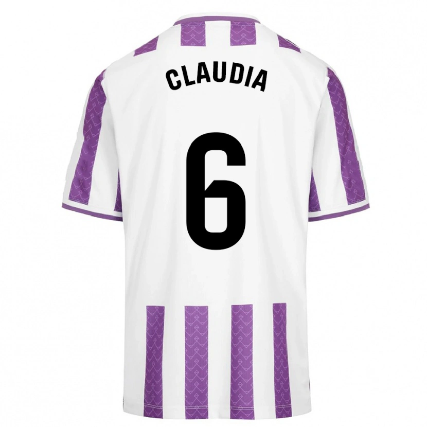 DanxenキッズClaudia Gómez Villagrá#6紫白ホームシャツ2025/26ジャージーユニフォーム