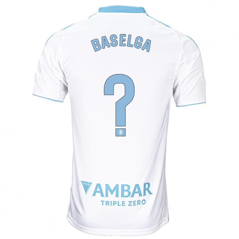 DanxenキッズMarcos Baselga#0白空色ホームシャツ2025/26ジャージーユニフォーム