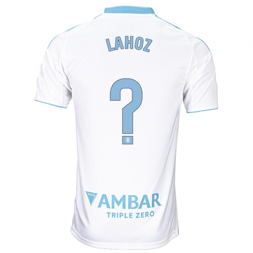 DanxenキッズÁlvaro Lahoz#0白空色ホームシャツ2025/26ジャージーユニフォーム