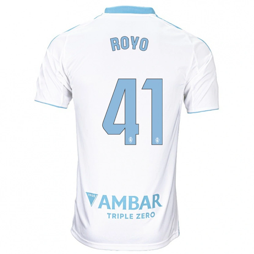 DanxenキッズEduardo Royo#41白空色ホームシャツ2025/26ジャージーユニフォーム