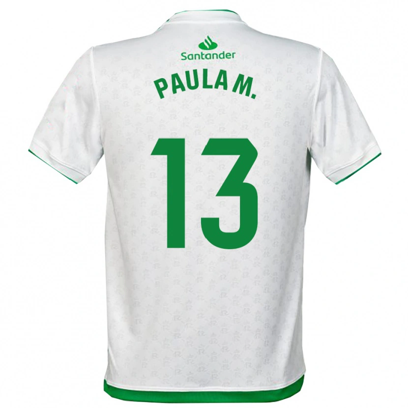 DanxenキッズPaula Muñoz Álvarez#13緑白ホームシャツ2025/26ジャージーユニフォーム