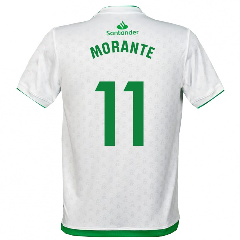 DanxenキッズAlejandro Morante#11緑白ホームシャツ2025/26ジャージーユニフォーム