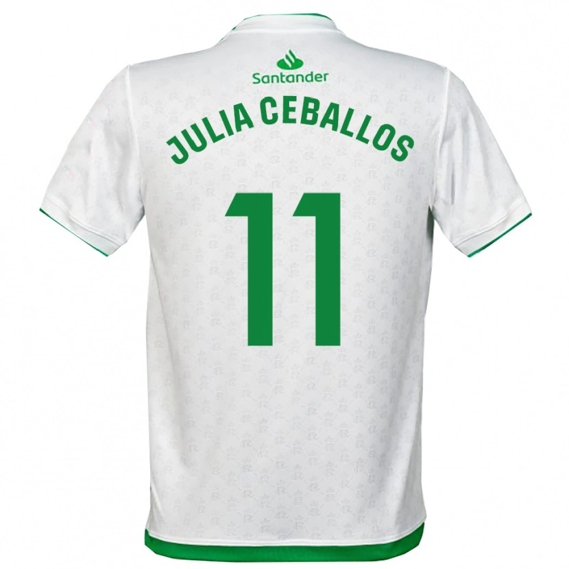 DanxenキッズJulia Ceballos Carrancio#11緑白ホームシャツ2025/26ジャージーユニフォーム