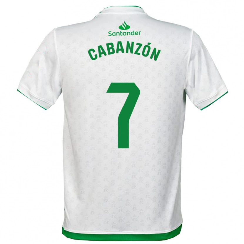 DanxenキッズYeray Cabanzón#7緑白ホームシャツ2025/26ジャージーユニフォーム
