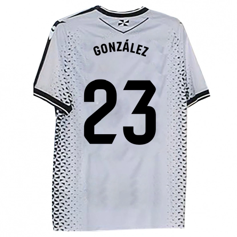 DanxenキッズElías González#23白黒ホームシャツ2025/26ジャージーユニフォーム