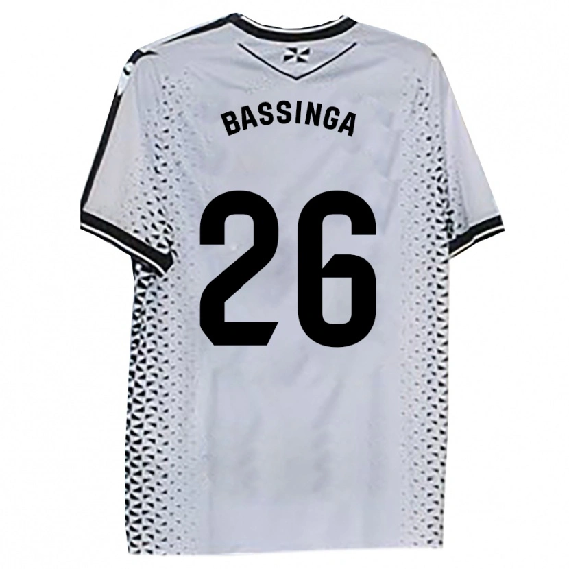 DanxenキッズAboubacar Bassinga#26白黒ホームシャツ2025/26ジャージーユニフォーム