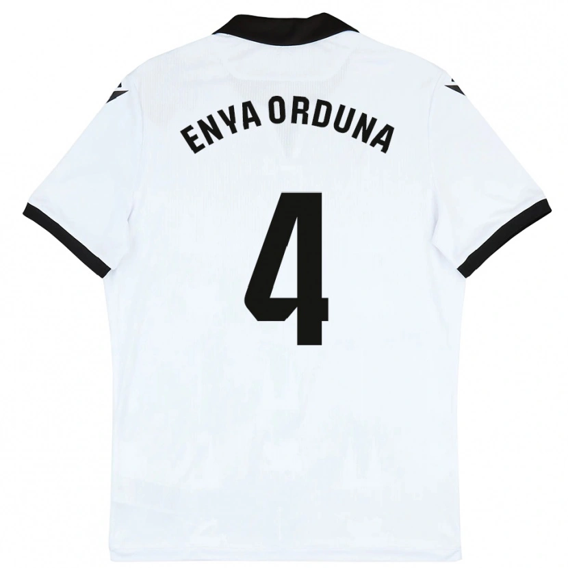 DanxenキッズEnya Orduna#4白黒ホームシャツ2025/26ジャージーユニフォーム