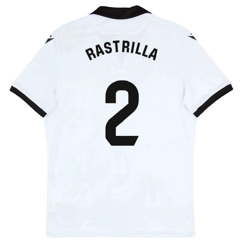 DanxenキッズHugo Rastrilla#2白黒ホームシャツ2025/26ジャージーユニフォーム