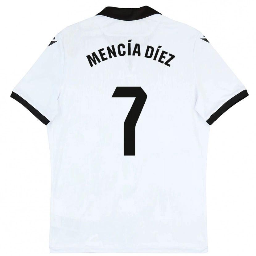 DanxenキッズMencía Díez#7白黒ホームシャツ2025/26ジャージーユニフォーム