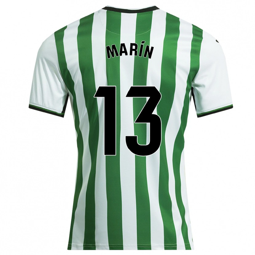 DanxenキッズCarlos Marín#13白緑ホームシャツ2025/26ジャージーユニフォーム