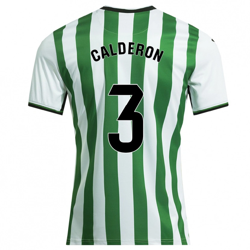 DanxenキッズJosé Calderón#3白緑ホームシャツ2025/26ジャージーユニフォーム