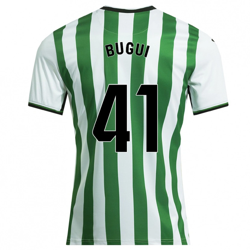 DanxenキッズBugui#41白緑ホームシャツ2025/26ジャージーユニフォーム
