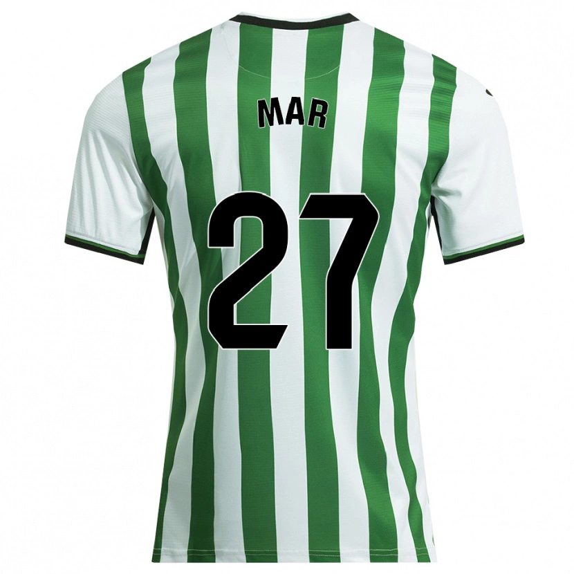 DanxenキッズMar Gómez Orzaez#27白緑ホームシャツ2025/26ジャージーユニフォーム