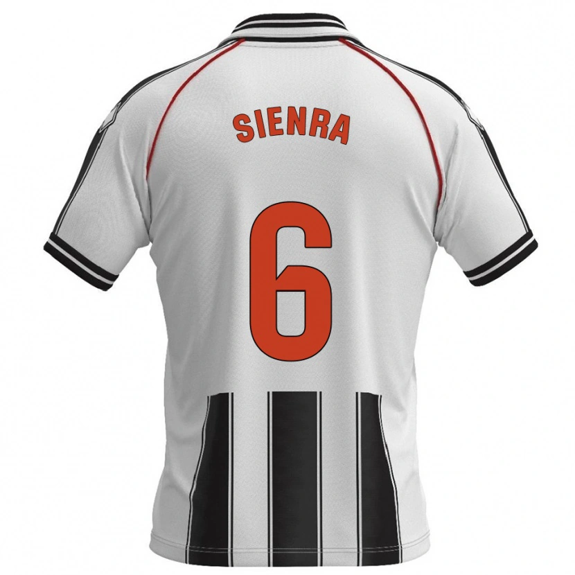 DanxenキッズAgustín Sienra#6白黒ホームシャツ2025/26ジャージーユニフォーム