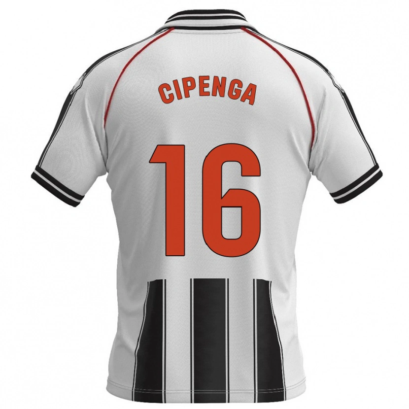 DanxenキッズBrian Cipenga#16白黒ホームシャツ2025/26ジャージーユニフォーム